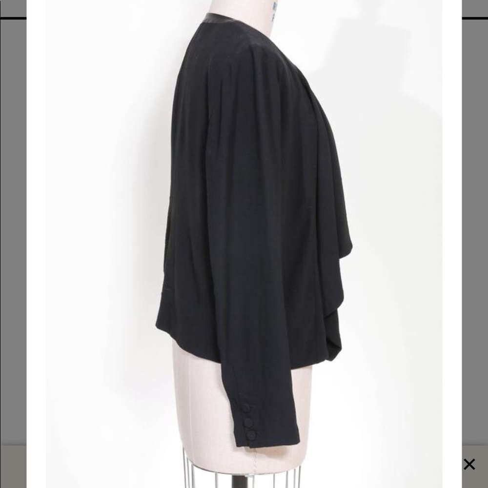 HOST PICK 🎉 NWT Eileen Fisher Black Drape Front - Picture 4 of 8